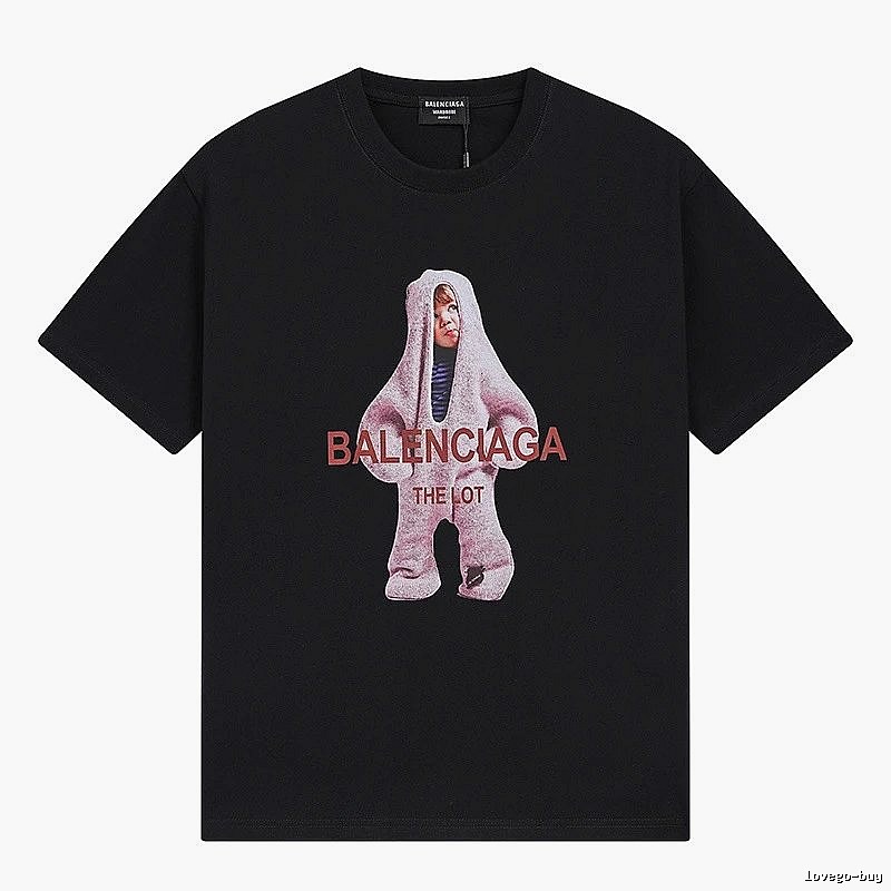 Balenciaga's childlike black T-shirt.