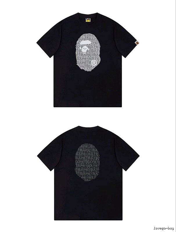 Bape Ape Head Trendy and Cool Black T-shirt