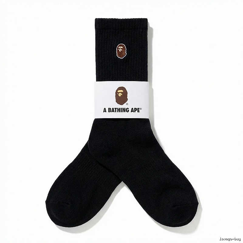 Bape Ape Head Trendy Black Socks