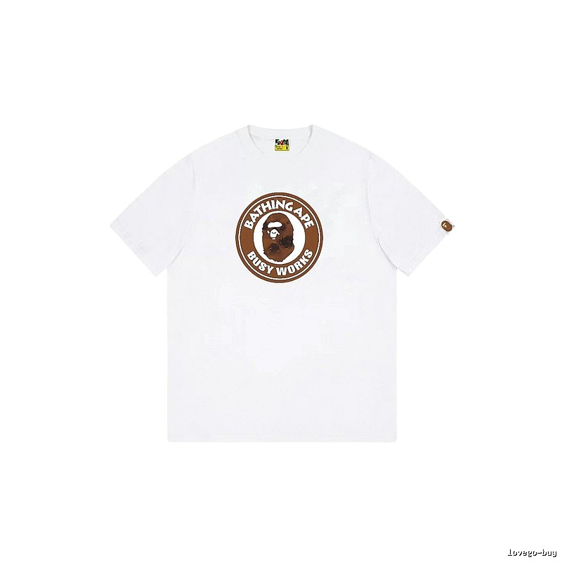 Bape Ape Head white short-sleeved shirt