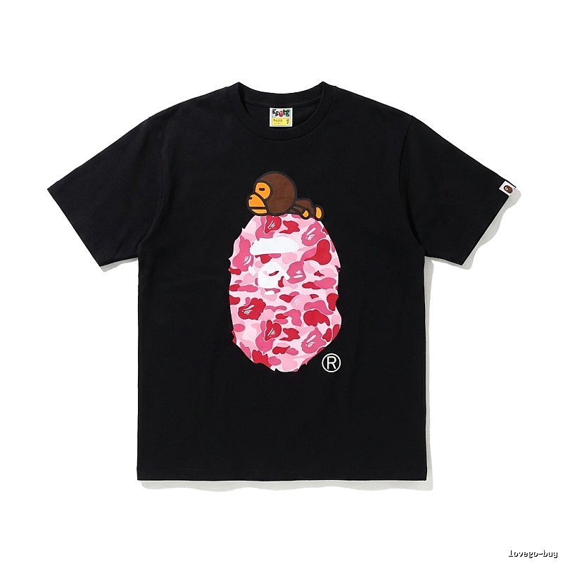 Bape camouflage style black T-shirt