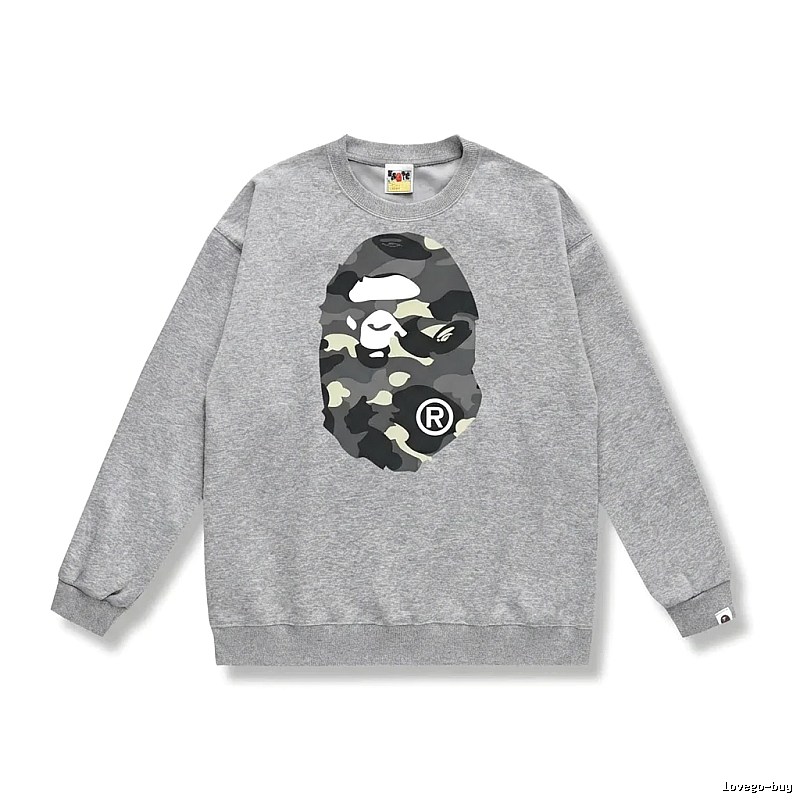 Bape camouflage style grey sweatshirt