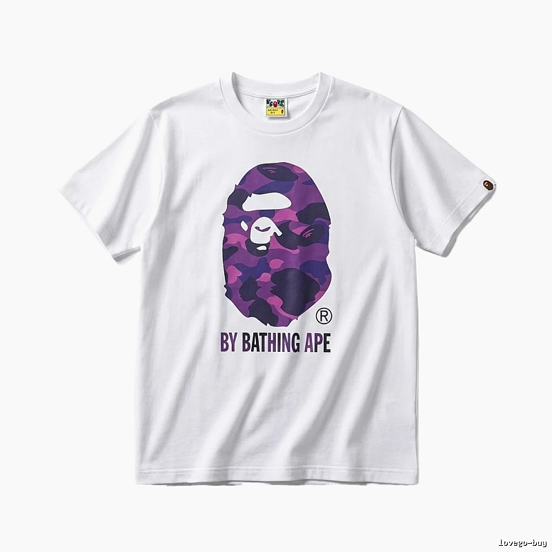 Bape camouflage style white T-shirt