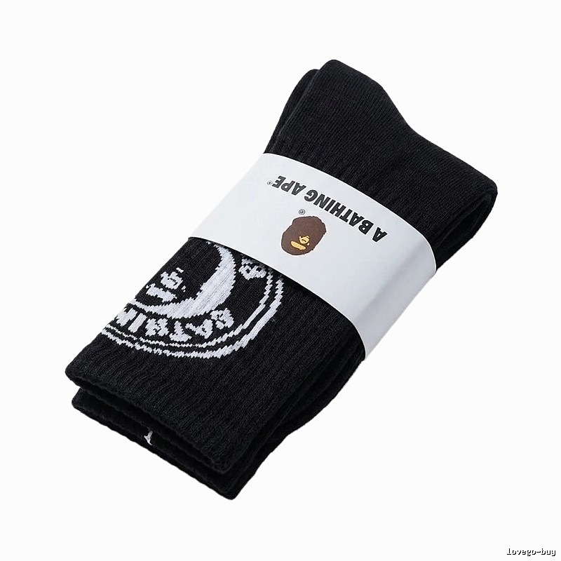 Bape classic trendy style black socks