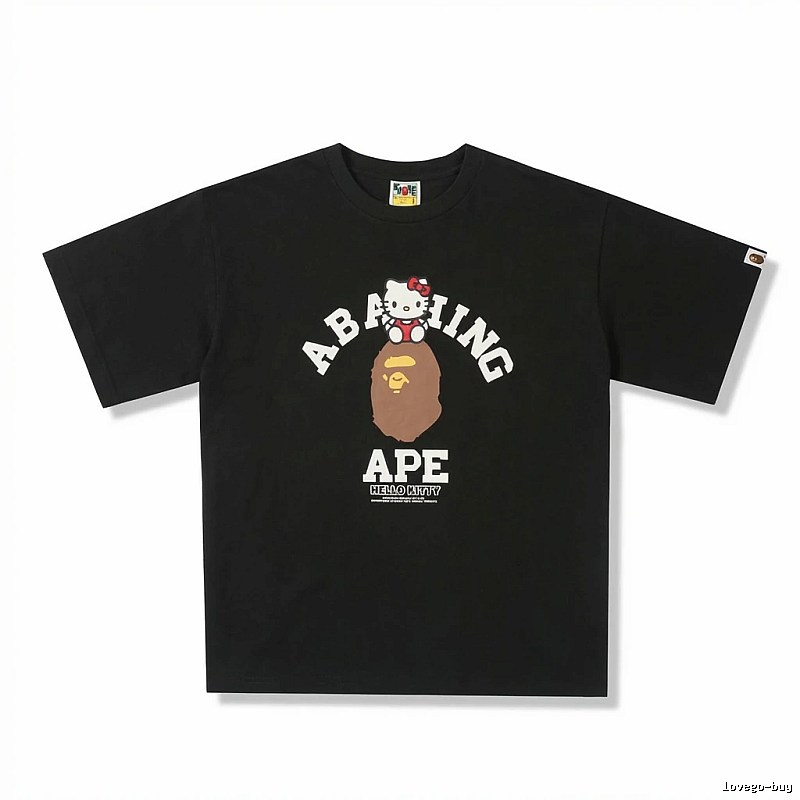 Bape Co-branded Black Trendy T-shirt