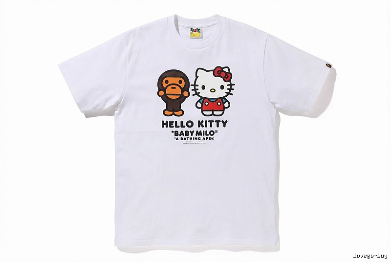 Bape co-branded cartoon white T-shirt