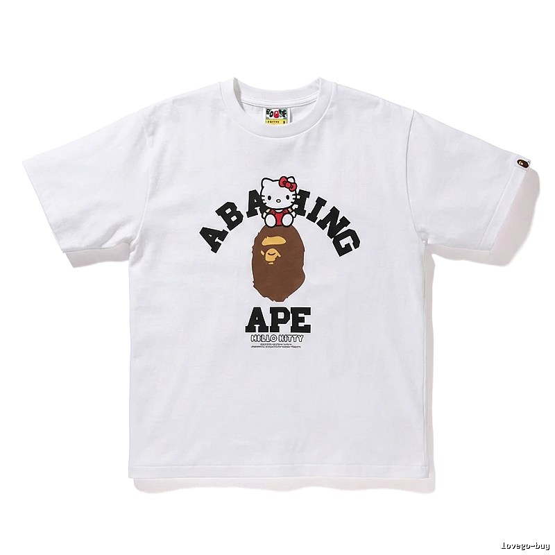Bape Co-branded Cartoon White T-shirt