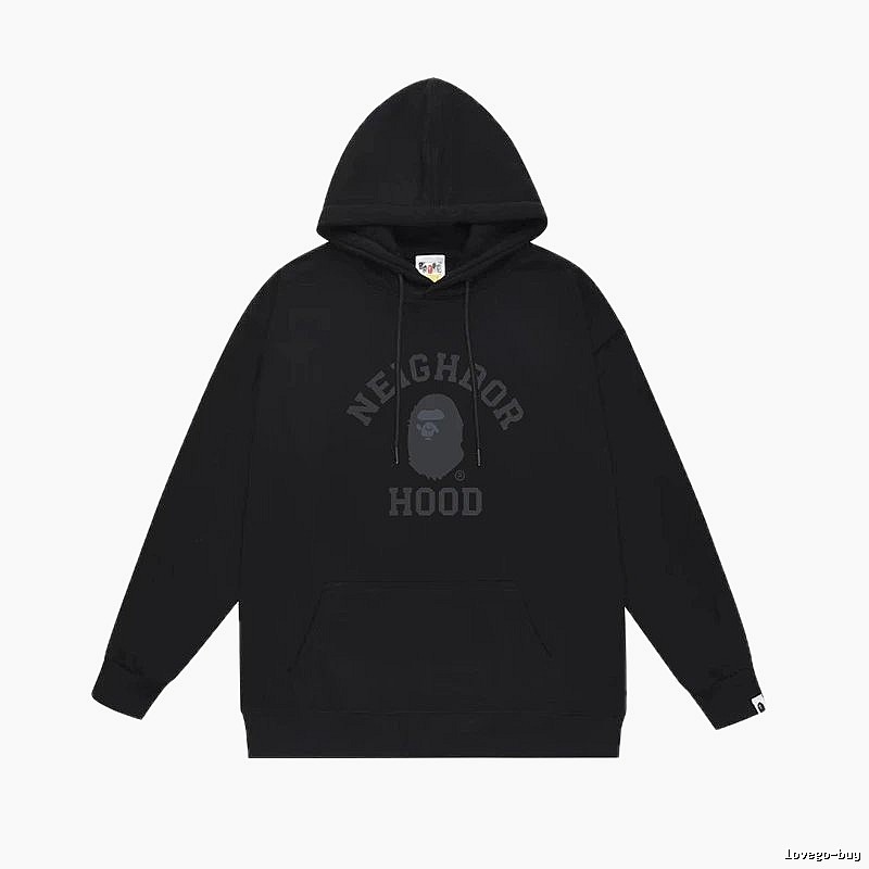 Bape Neighborhood black trendy hoodie