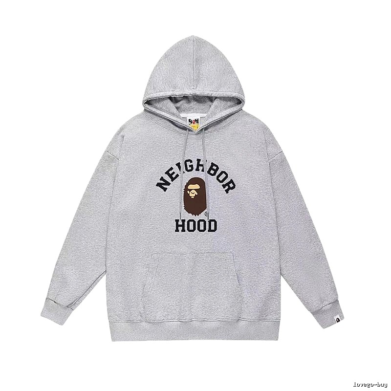 Bape Neighborhood grey hoodie