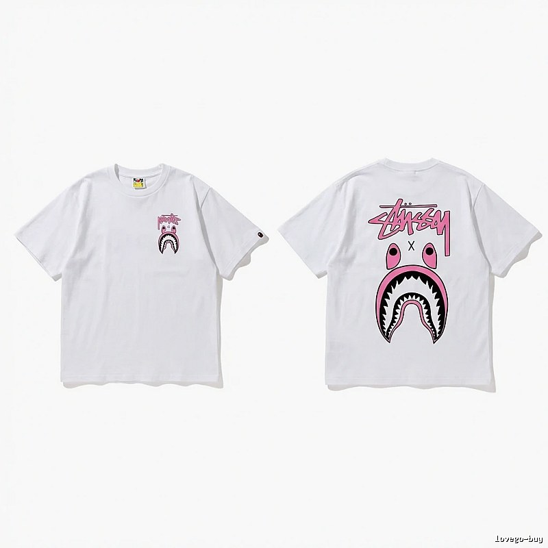 Bape Shark Co-branded White T-shirt
