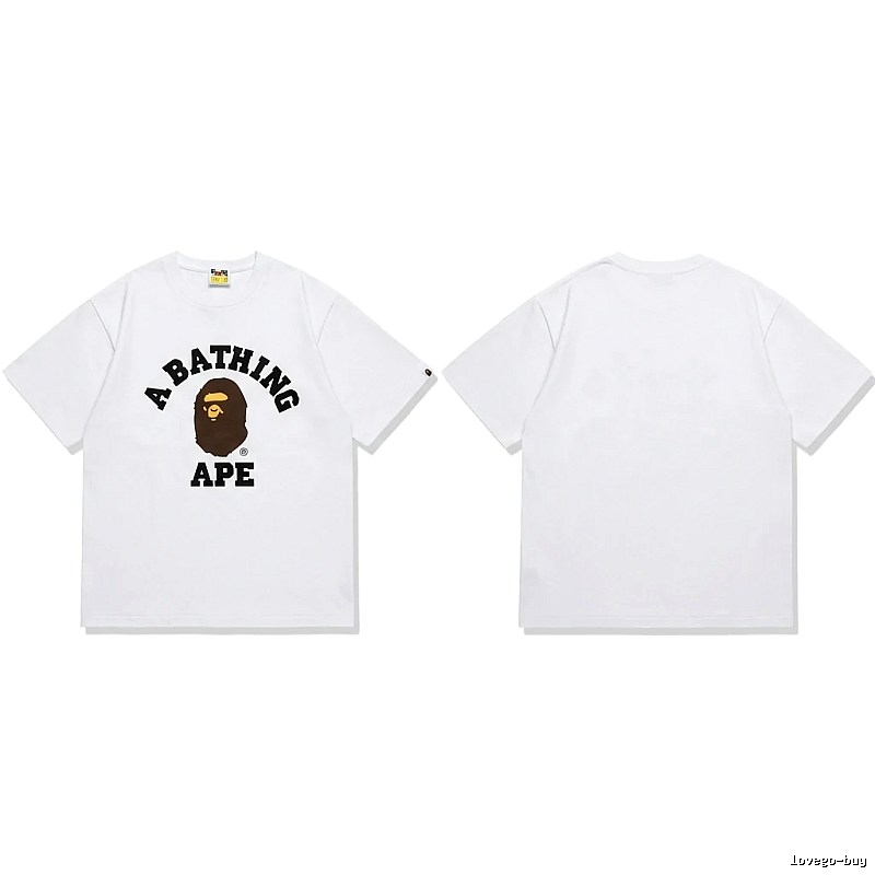 Bape's classic ape head white T-shirt