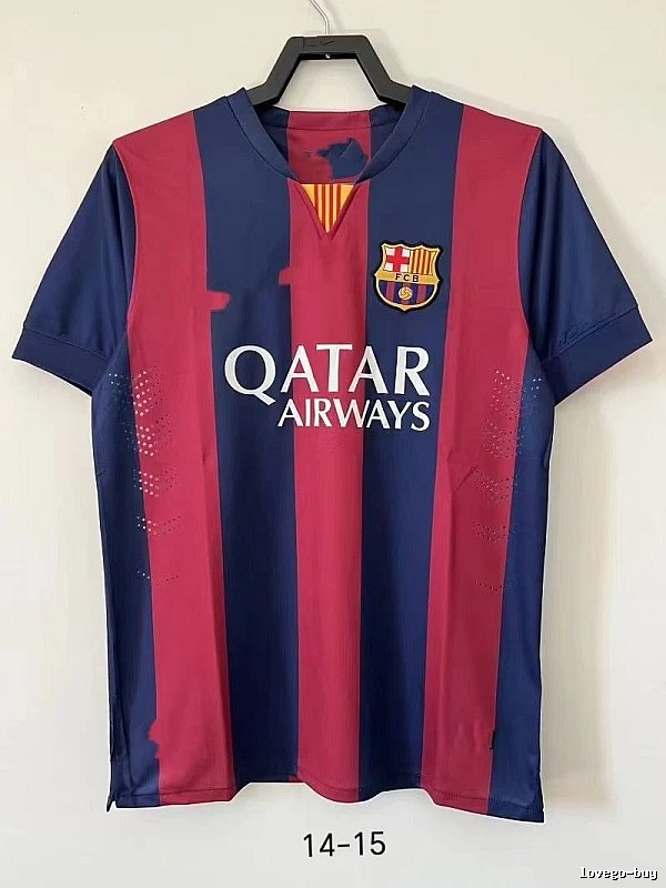Barcelona Gift Ready Retro soccer jersey Blue Red Barcelona with Standout Detail