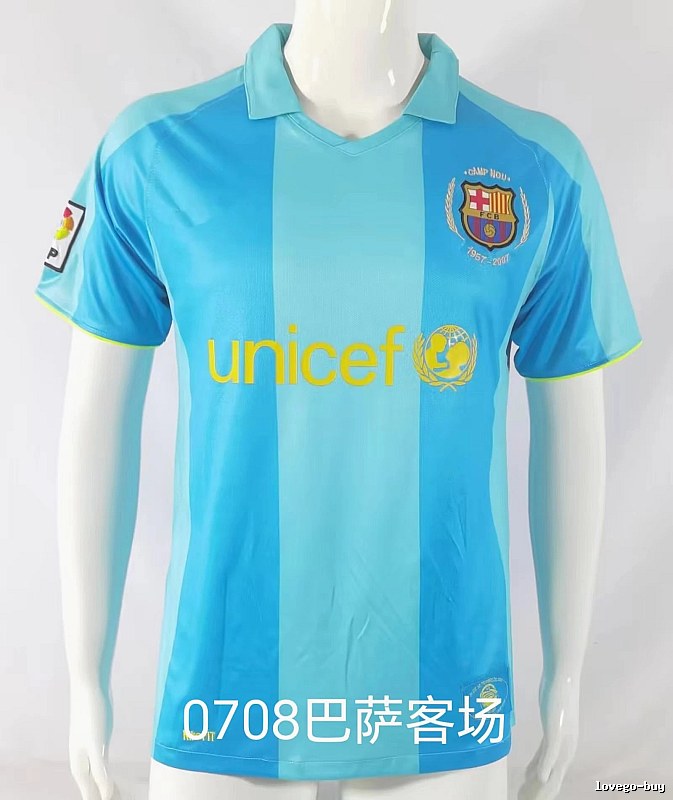 Barcelona Urban Retro soccer jersey Blue Red Barcelona with Statement Pattern