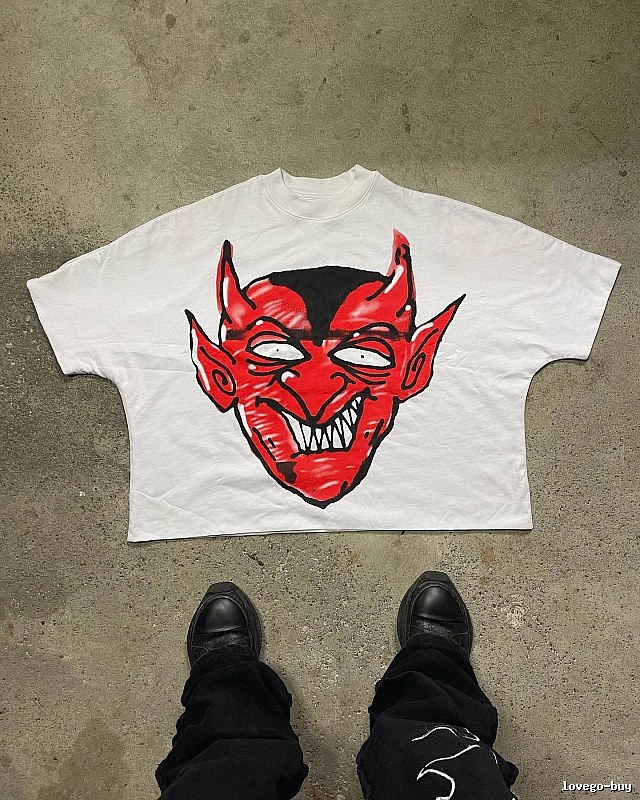 Billionaire Devil Print White T-shirt