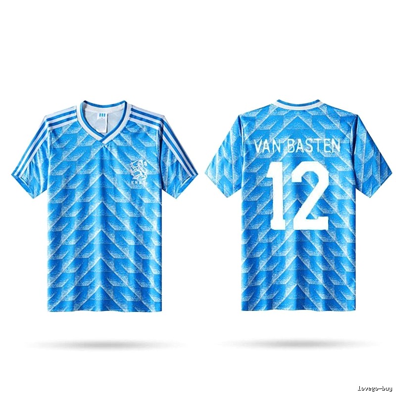 Brazil Logo Detail Soccer jersey Blue Brazil Football with Functional Detail