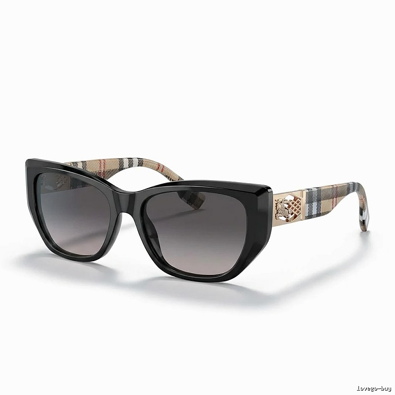 Burberry checkered fashion black sunglasses