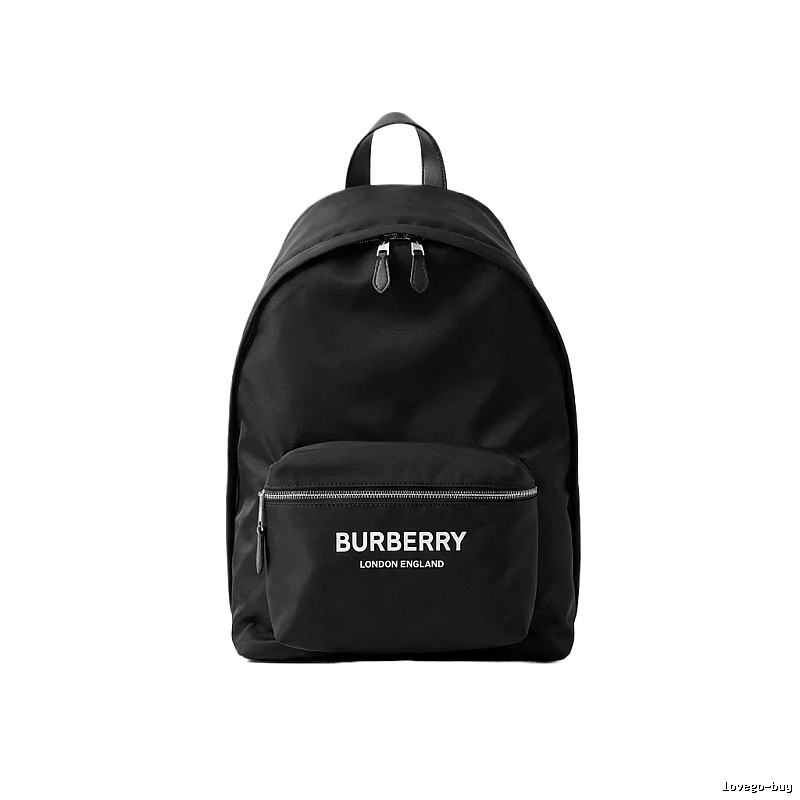 Burberry minimalist style black backpack