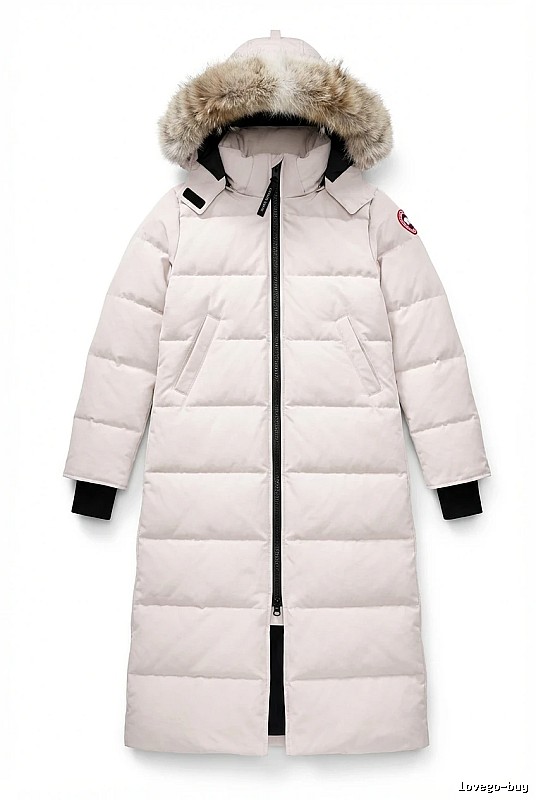 Canada Goose Long Cool White Down Jacket