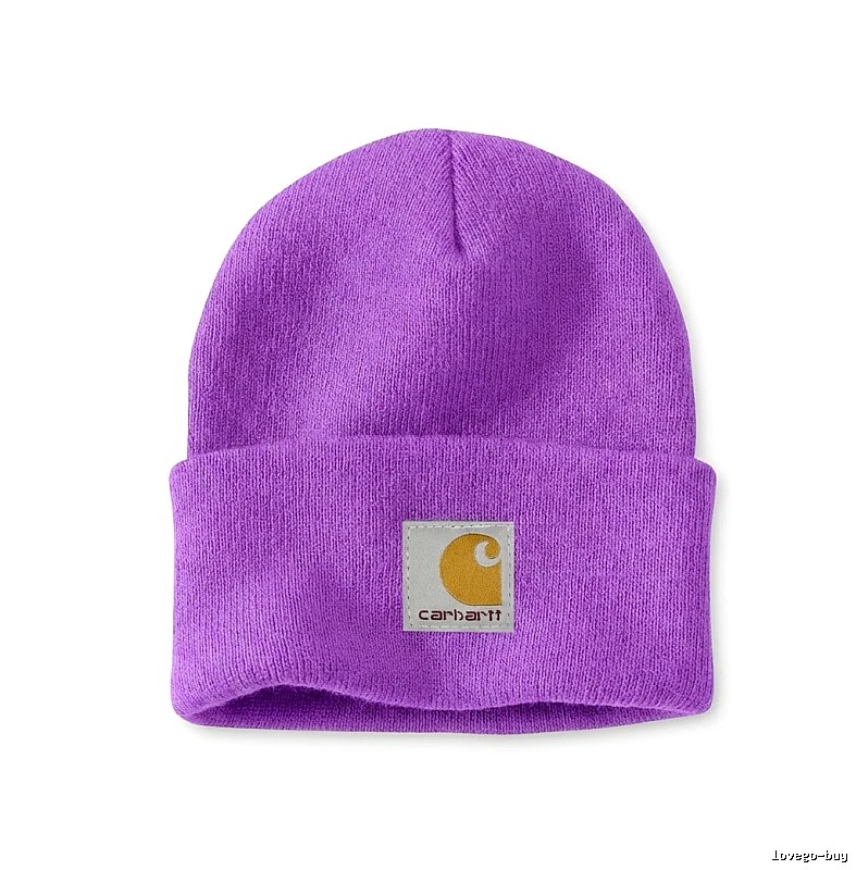Carhartt basic purple beanie