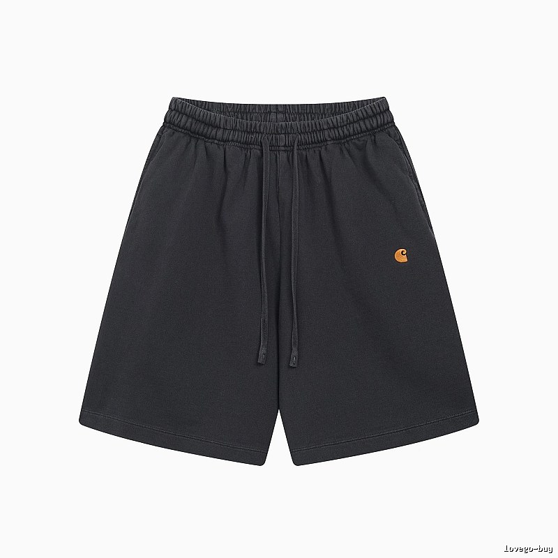 Carhartt Small Logo Workwear Style Carbon Black Casual Shorts