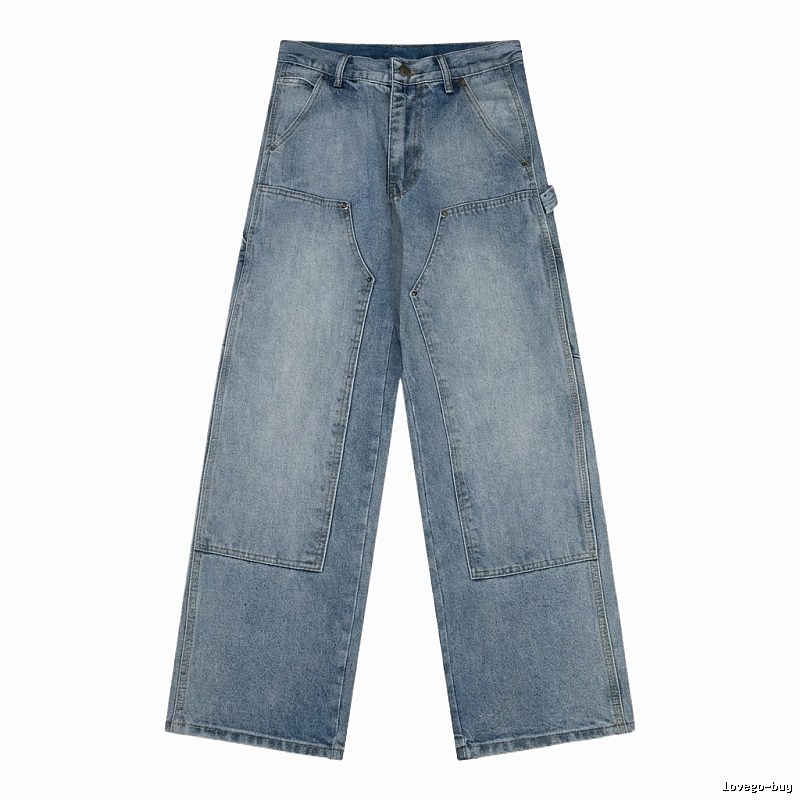 Carhartt workwear-style blue jeans