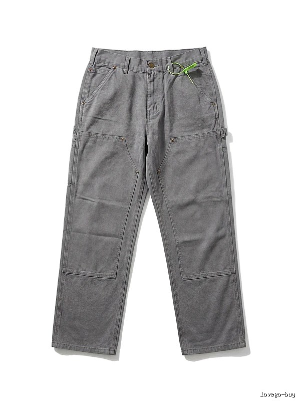 Carhartt workwear style cement gray long pants
