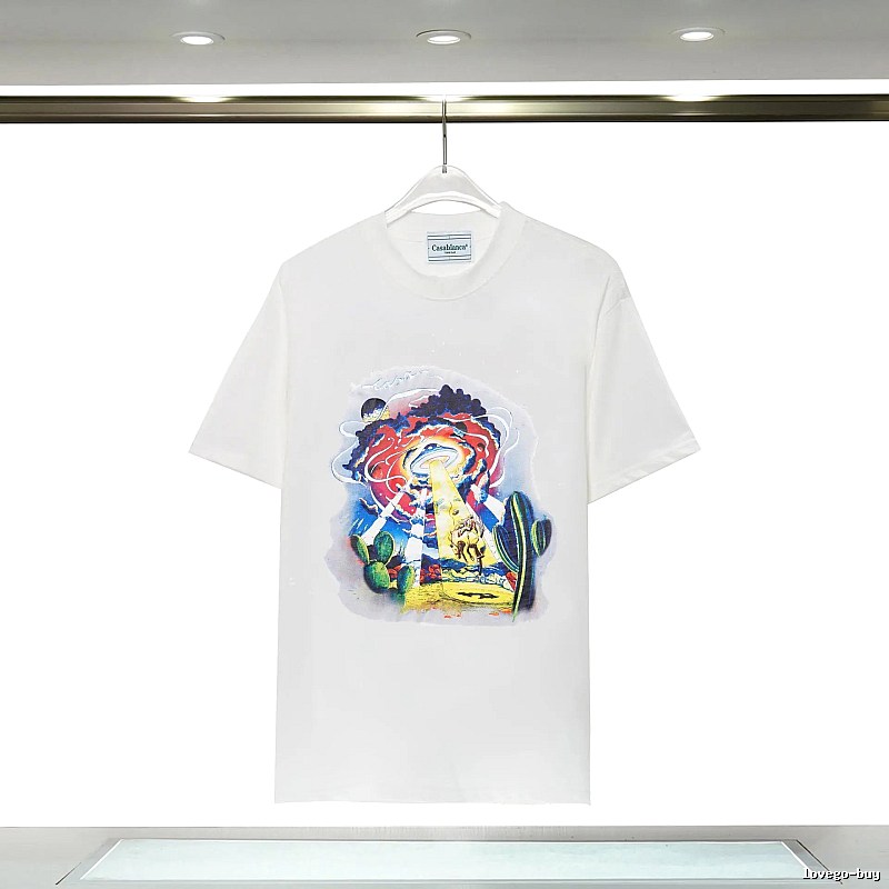 Casablanca Printed Trendy White T-shirt