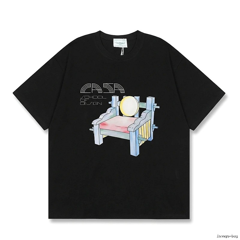 Casablanca retro style black T-shirt