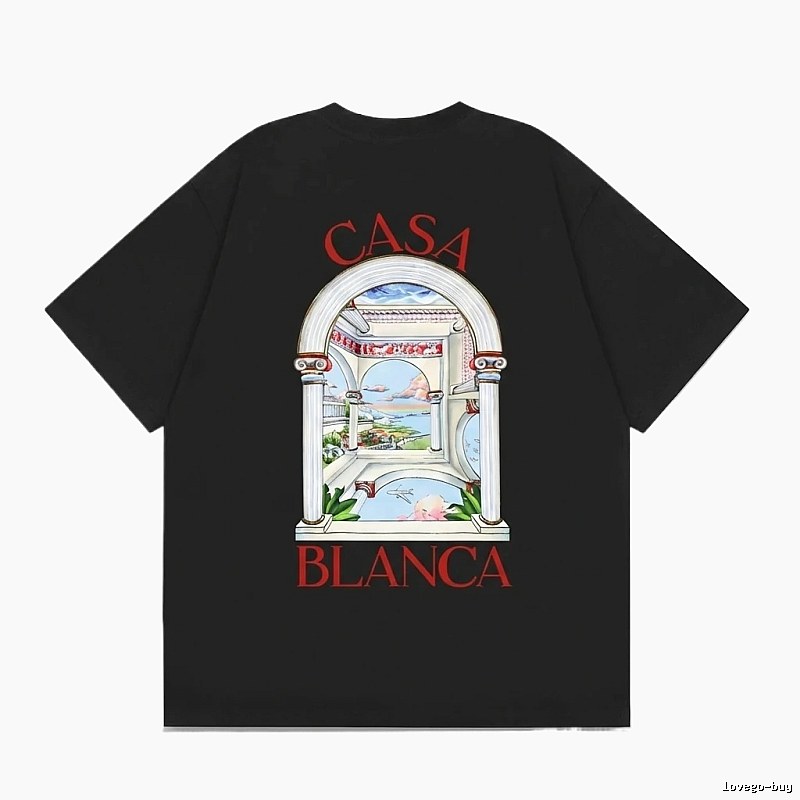 Casablanca retro style black T-shirt