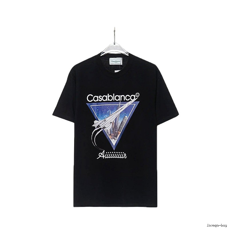 Casablanca Starry Sky Triangle Wind Black T-shirt