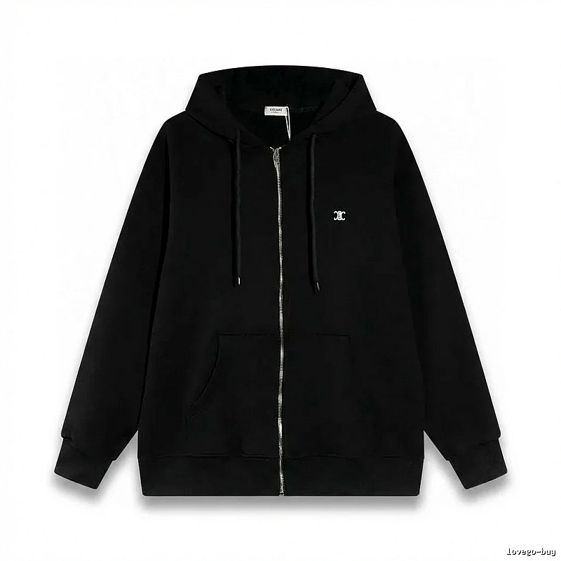 CELINE's classic black hoodie
