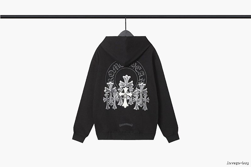 Chrome Hearts 2089-72 Black Cross Graphic Hoodie Easy Pairing