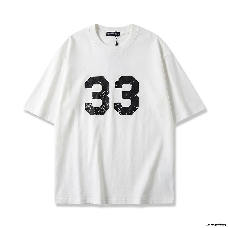 Chrome Hearts American-style digital wind white T-shirt