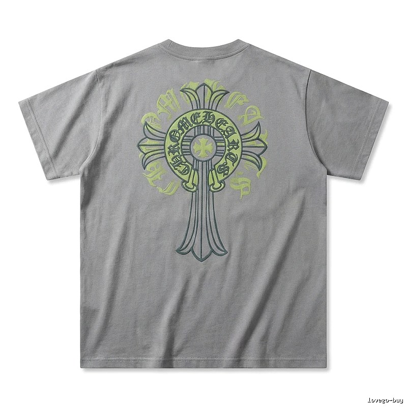 Chrome Hearts Cross trendy brand Grey T-shirt