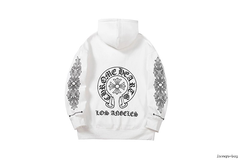 Chrome Hearts Daily Cross graphic hoodie Black Blue Cross for City Outfits