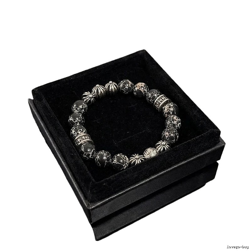 Chrome Hearts Dark Style Beaded Bracelet