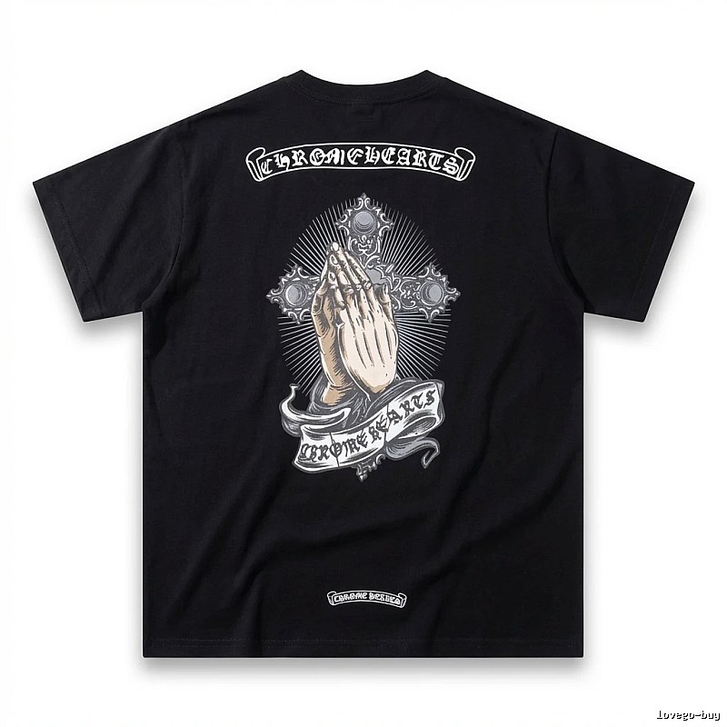 Chrome Hearts dark style black T-shirt