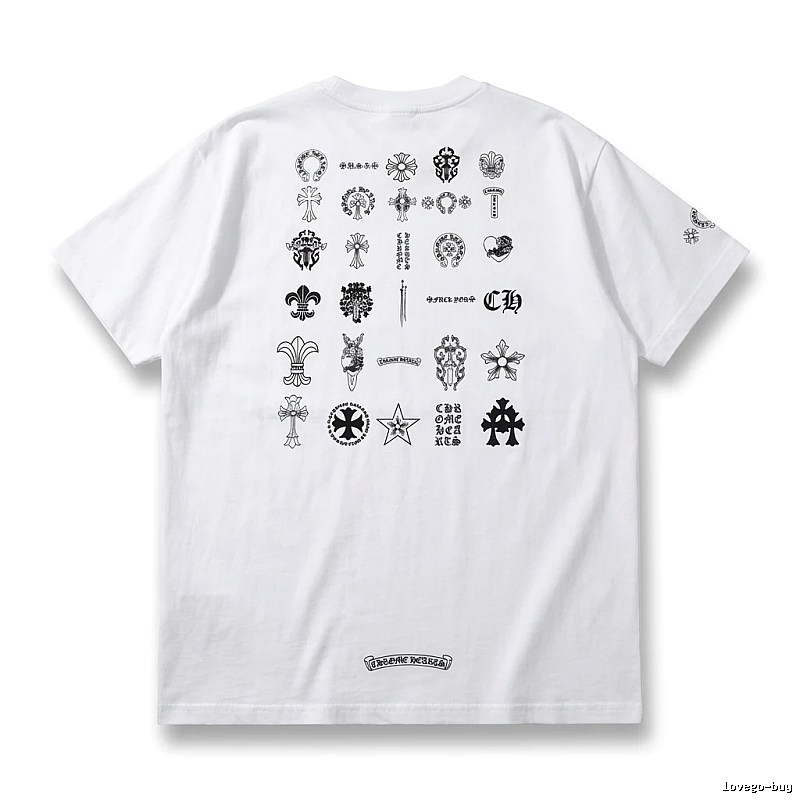Chrome Hearts Dark Style White T-shirt