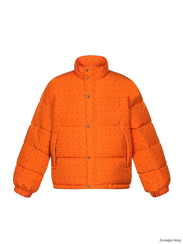 Chrome Hearts orange printed down jacket