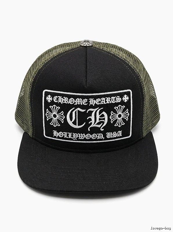 Chrome Hearts Retro Style Black Hat