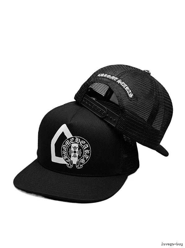 Chrome Hearts Retro Style Black Hat