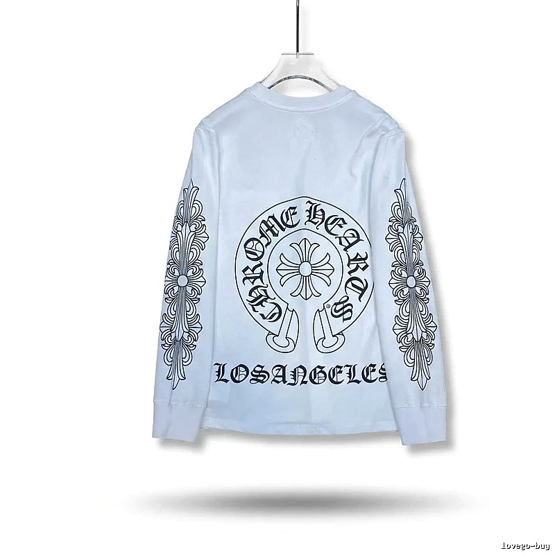 Chrome Hearts Retro Style White Long-Sleeve Shirt