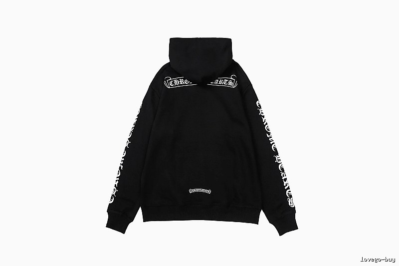 Chrome Hearts Statement Cross graphic hoodie Black Blue Cross for Outdoor Plans