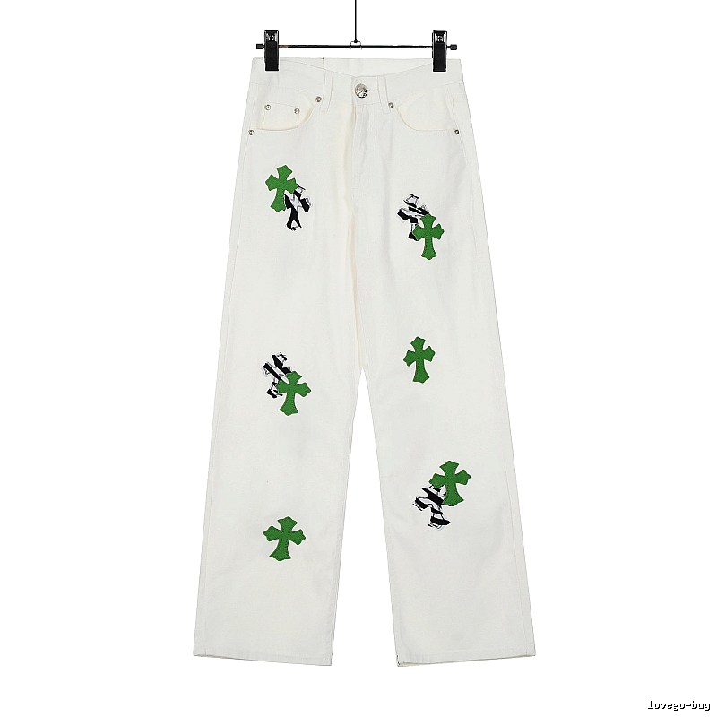 Chrome Hearts Travel Graphic jeans Light Denim Jeans with Modern Look
