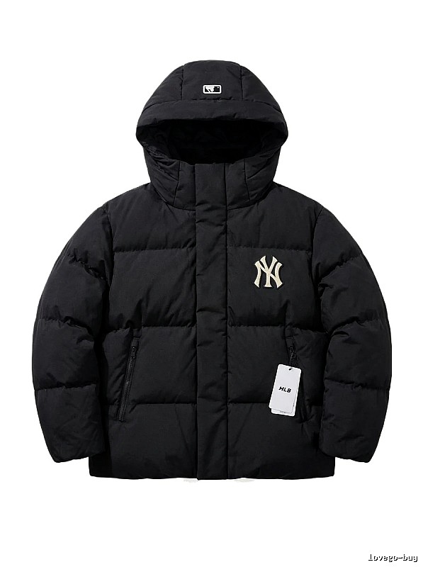 Classic black down jacket of MLB