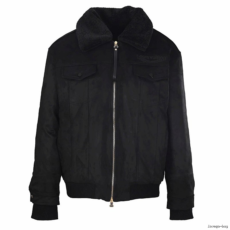 Collared Bomber Jacket Style Edit in Black