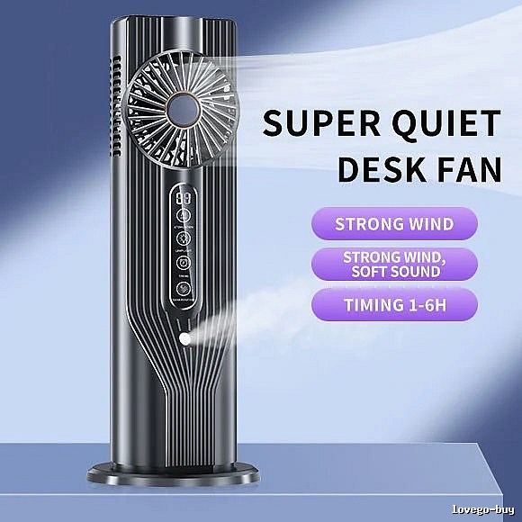Compact Cooling Handheld Turbo Fan Black English Packaging