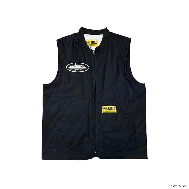 Corteiz black trendy vest