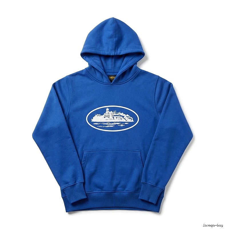 Corteiz Boat Logo Trendy Blue Sweatshirt