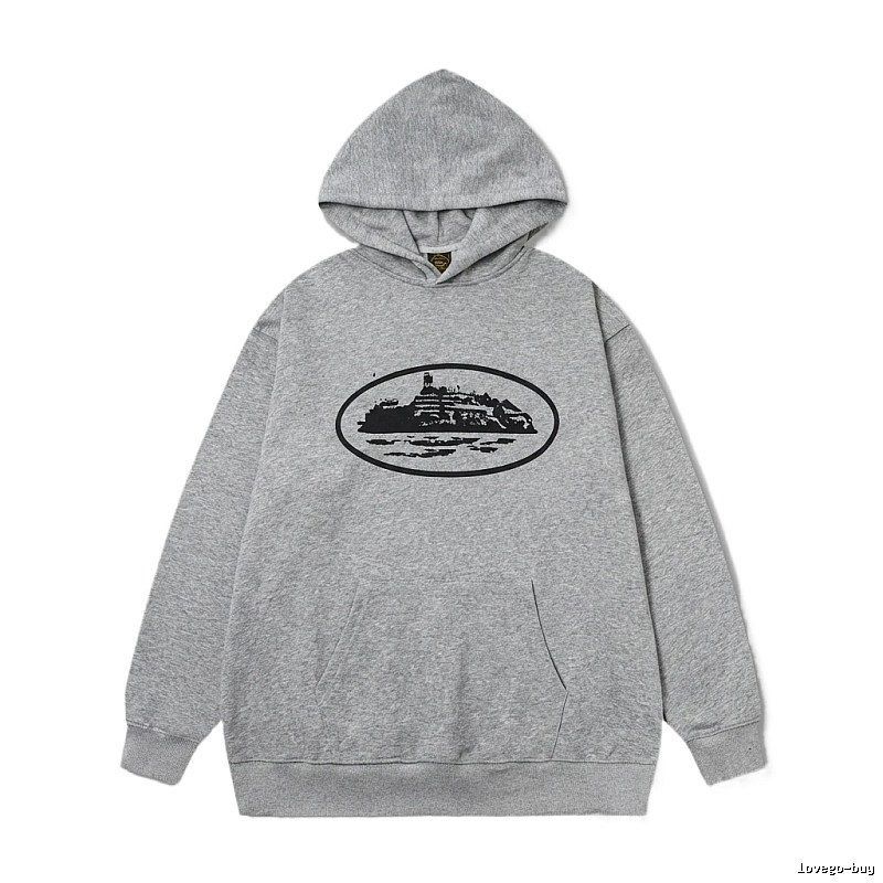 Corteiz grey minimalist hoodie